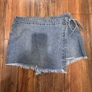 Rewash Blue Denim Skirt